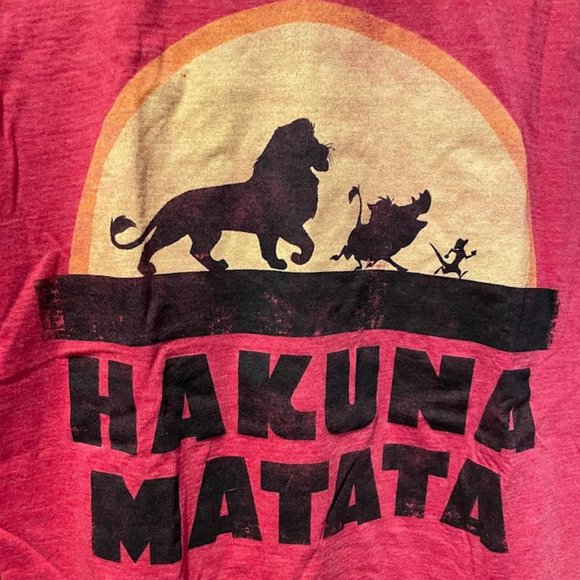 NWOT Disney's Lion King "Hakuna Matata" T-Shirt - Cotton - Unisex Small - Picture 7 of 7